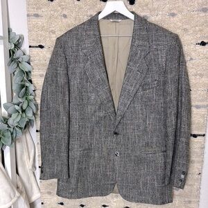 TJW by Mervyns vintage  Men's Tweed Blazer in Black and Gray size 42R